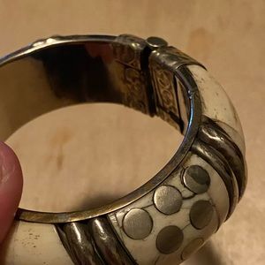 Vintage Tribal Hinged Bangle
